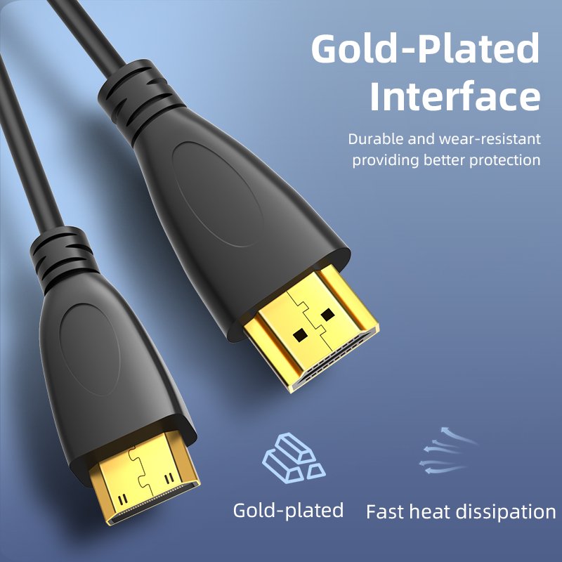 Mini HDMI HD Cable Camera Notebook Adapter 4k@60hz Cable Mini hdmi to hdmi Male to Type Kabel 1.5m