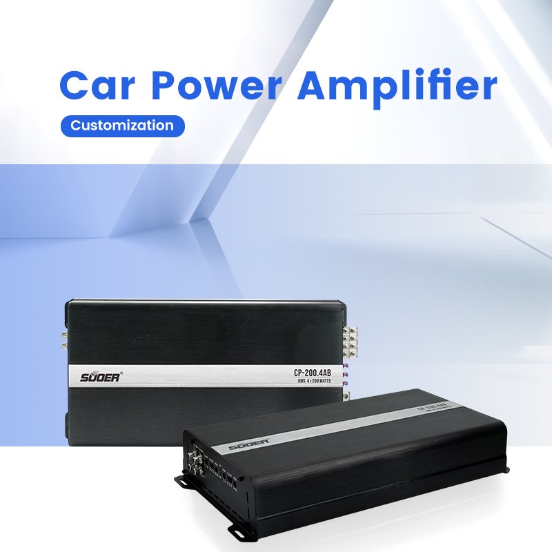 Suoer CP-200.4AB Class AB Mono Channel Car Amplifier Rms 500 Watts 4 Channel Car Amplifier