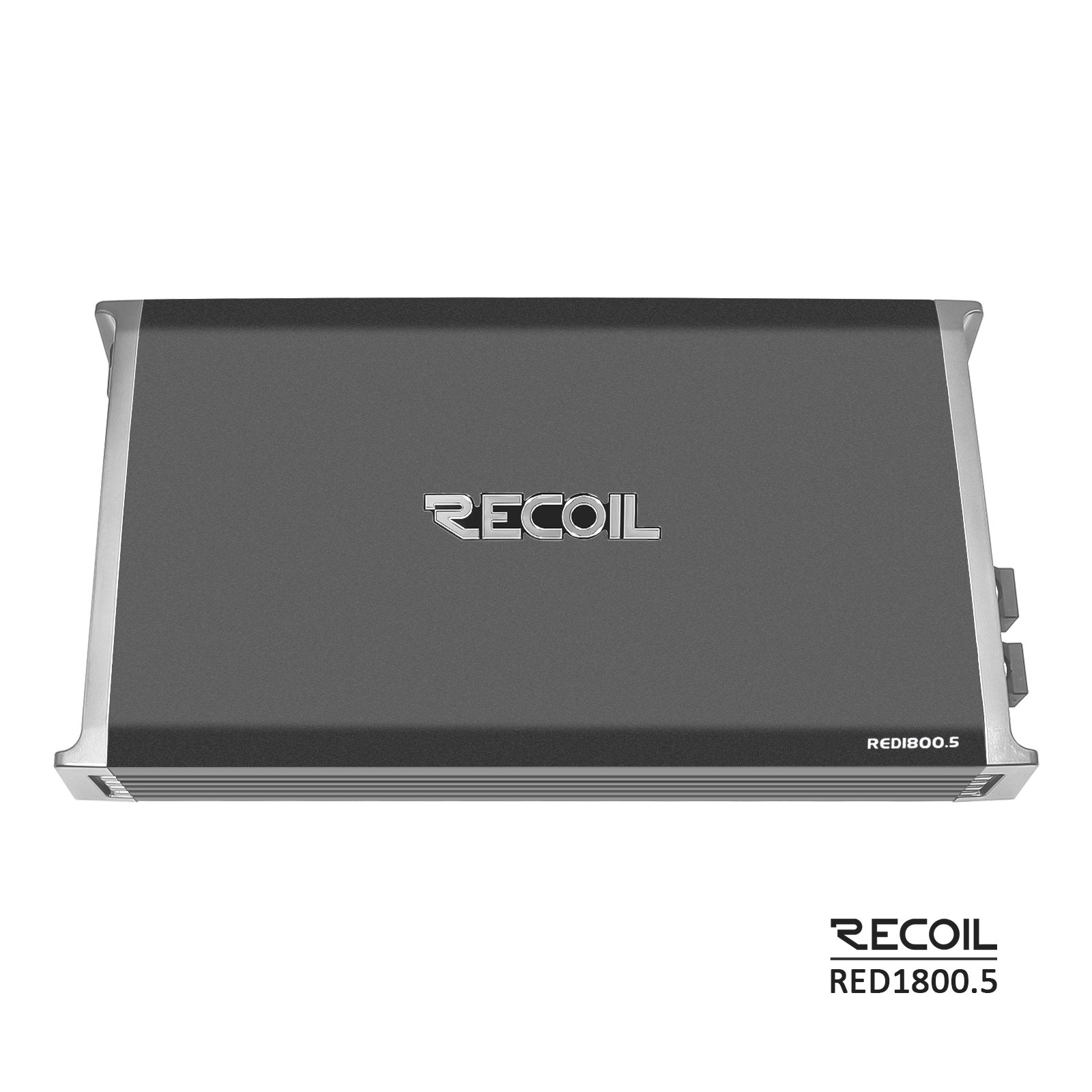 RED1800.5 Class-D 1,800 Watts Car Audio 5-Channel Amplifier, Mono 1 Ohm Stable, Remote Bass Knob Included