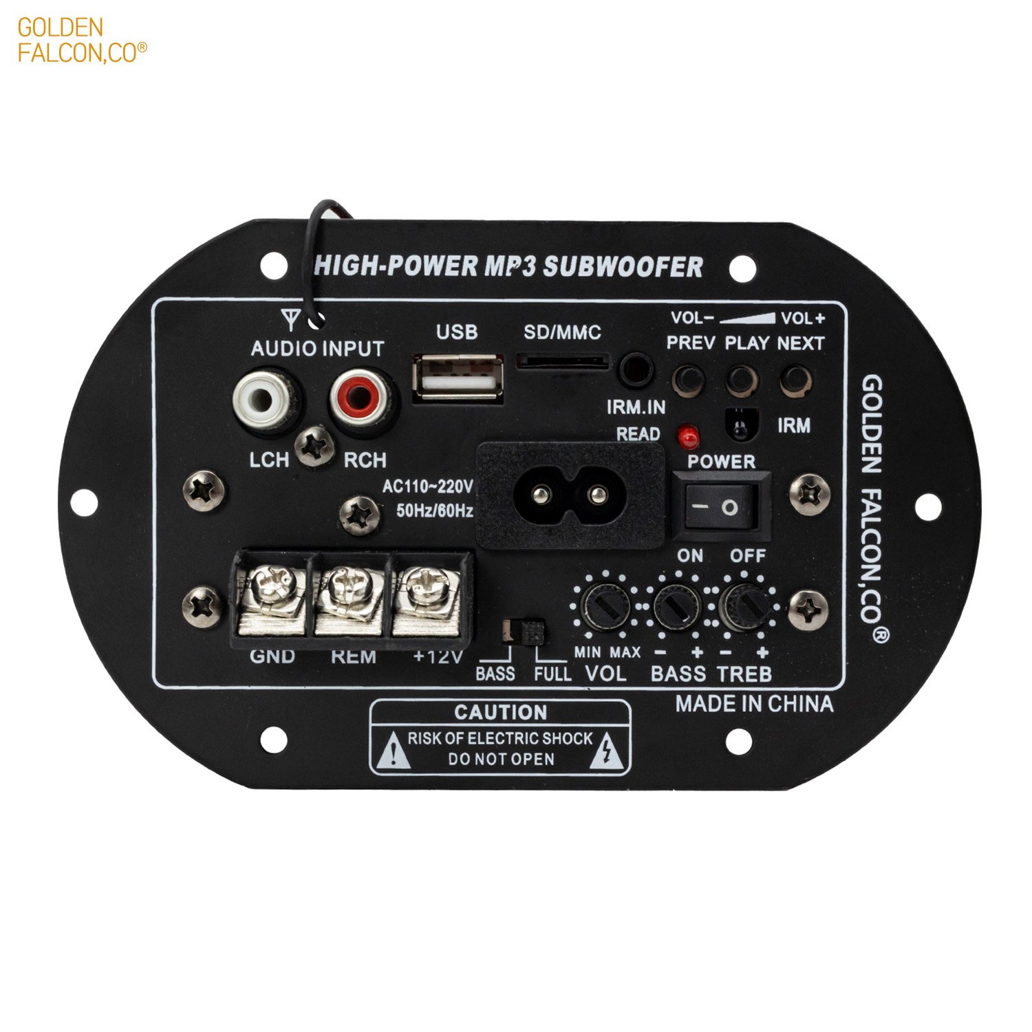 HI-FI Bass 12V 220V Subwoofer Power Amplifier USB Remote Control Car High Power Bass Audio Amplifier Module