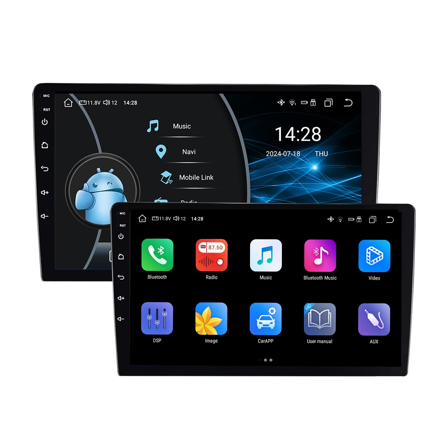10-Inch HD IPS Screen Car Radio with 8-Core CPU and 4K Video Playback Car Stereo with Full Touch Screen Car Video