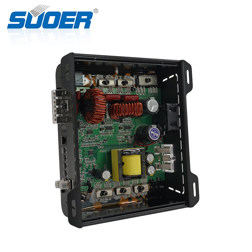 Suoer CP-2000 2000 Watts Class D Car Amplifier Wholesale Price with 1 Channel and Crossovers Combination