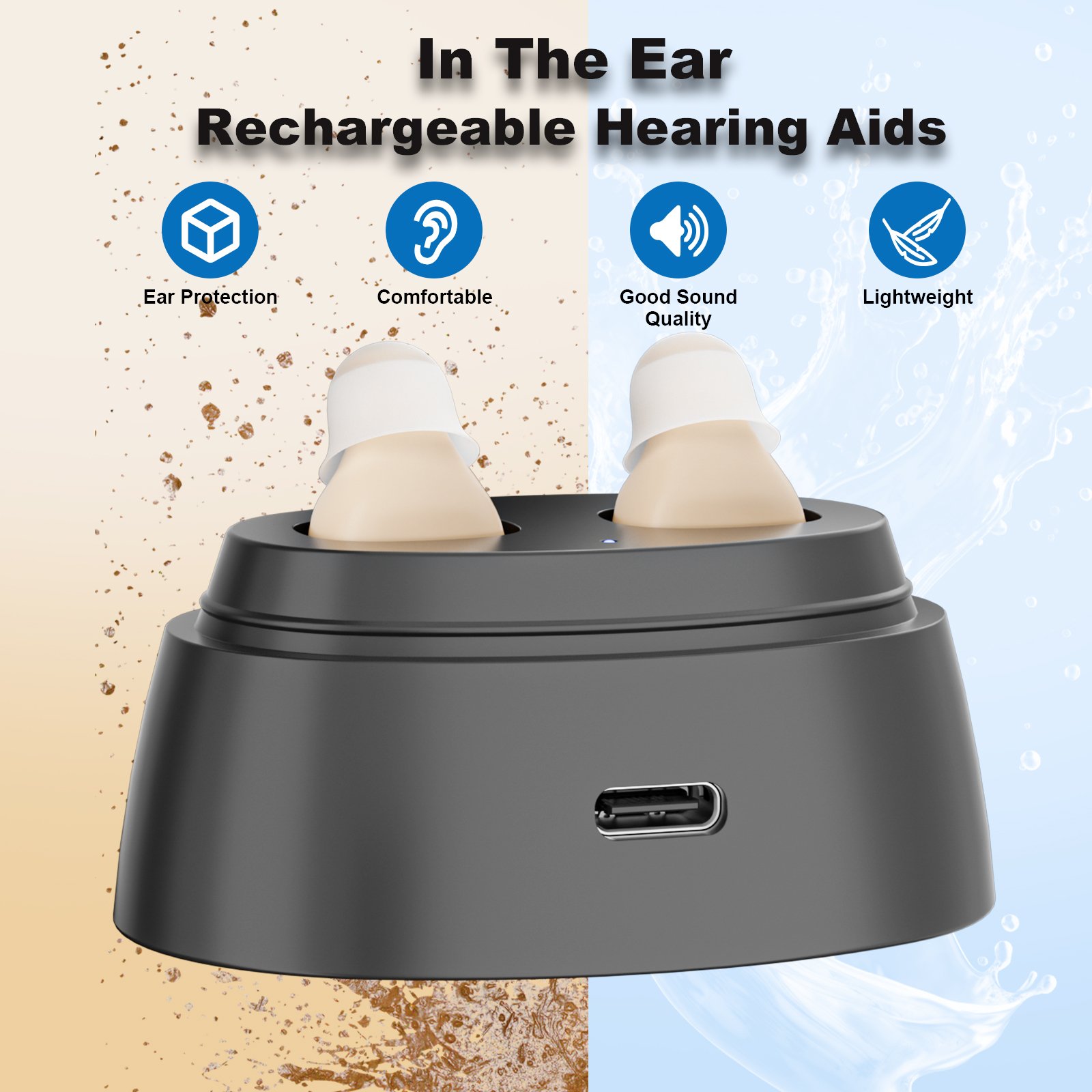 Mini CIC Hearing Aids for Seniors Buy Deafness Ear Hear Aid Good Price List Small Invisible Device Hearing Aid for Seniors