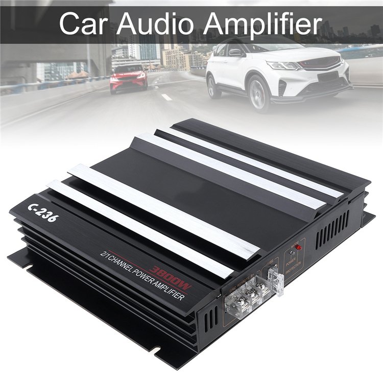 2 Channel Car Amplifier Audio High Power Amplifiers Car Dragster 12V Class AB(C-236)