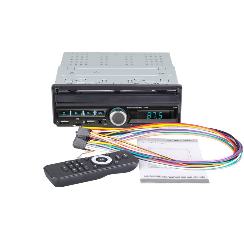 1Din Car MP5 Player Car Radio 7 Inch Retractable Touch Screen GPS Wifi BT RDS AUX Stereo Auto Radio Car MP3 Player