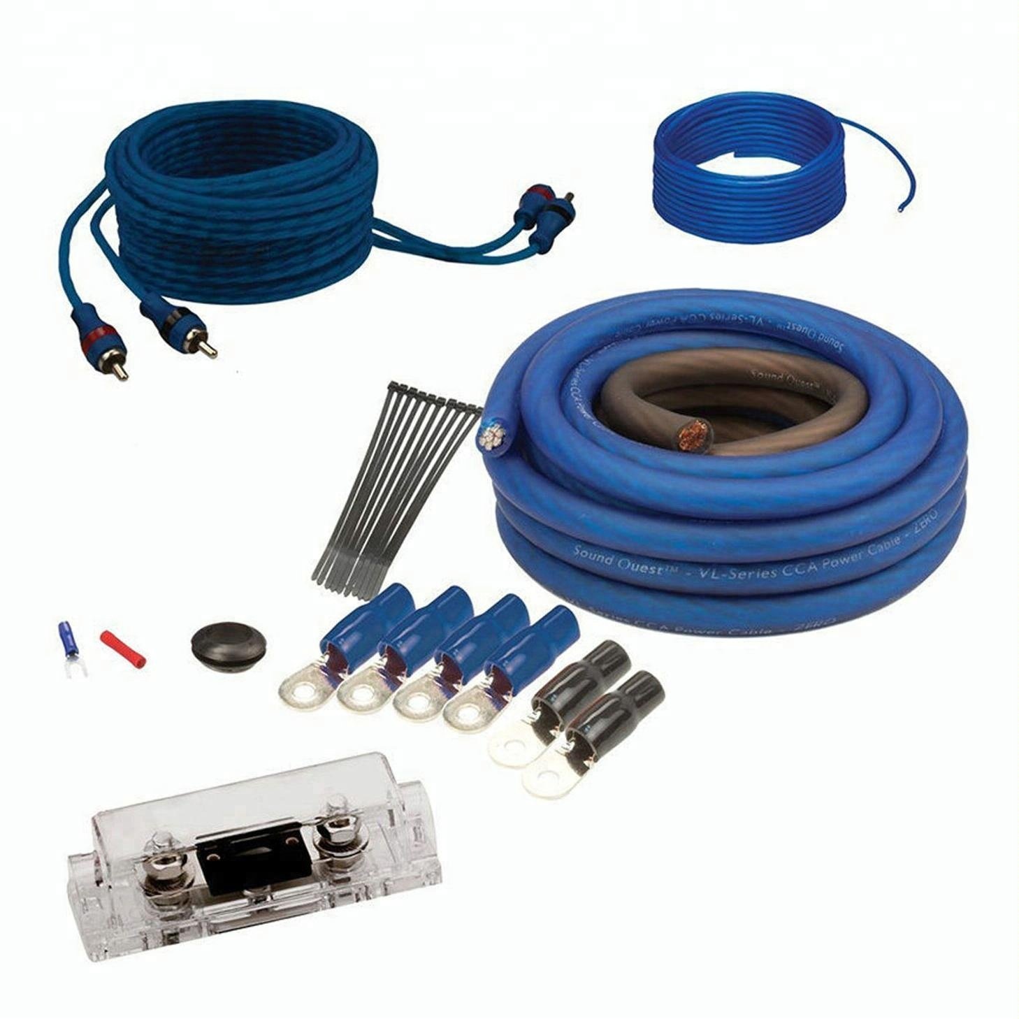 0 4 8 10 Gauge Awg Ga OFC CCA TCCA Soft Flexible Audio Car Power Cable Installation Amplifier Amp Wiring Kit