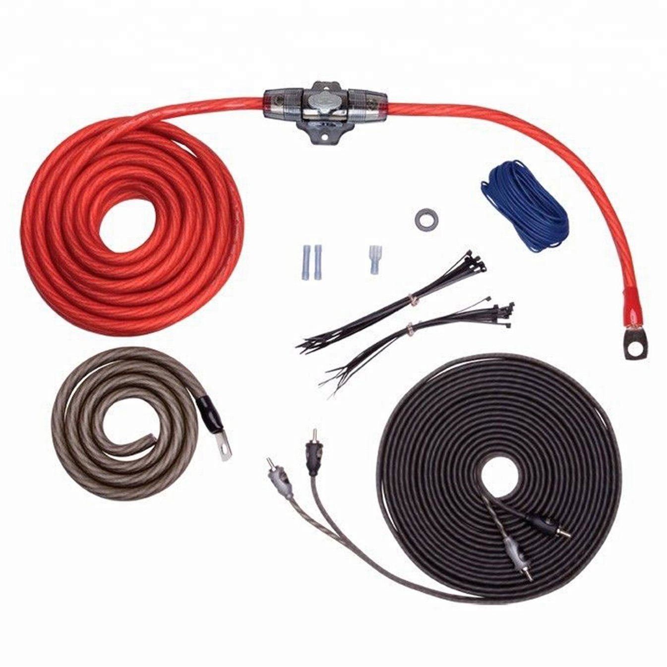 0 4 8 10 Gauge Awg Ga OFC CCA TCCA Soft Flexible Audio Car Power Cable Installation Amplifier Amp Wiring Kit