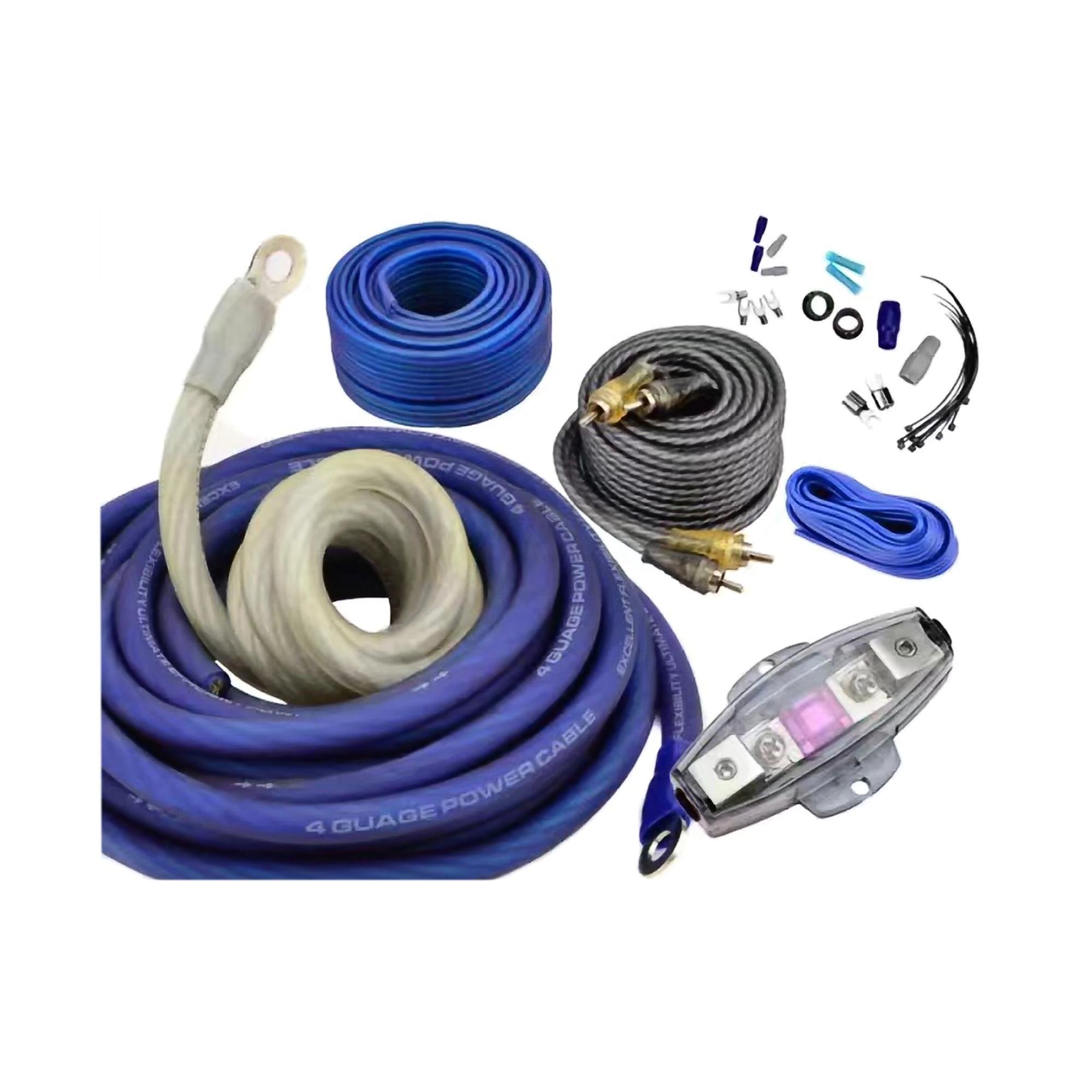 0 4 8 10 Gauge Awg Ga OFC CCA TCCA Soft Flexible Audio Car Power Cable Installation Amplifier Amp Wiring Kit