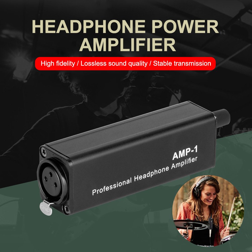 Portable Headphone Amplifier XLR To 3.5MM Audio passive direct amplifier AMP-1 live headphone power Amplifier