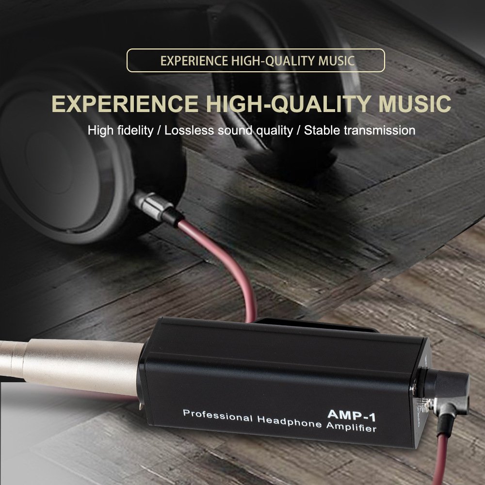 Portable Headphone Amplifier XLR To 3.5MM Audio passive direct amplifier AMP-1 live headphone power Amplifier
