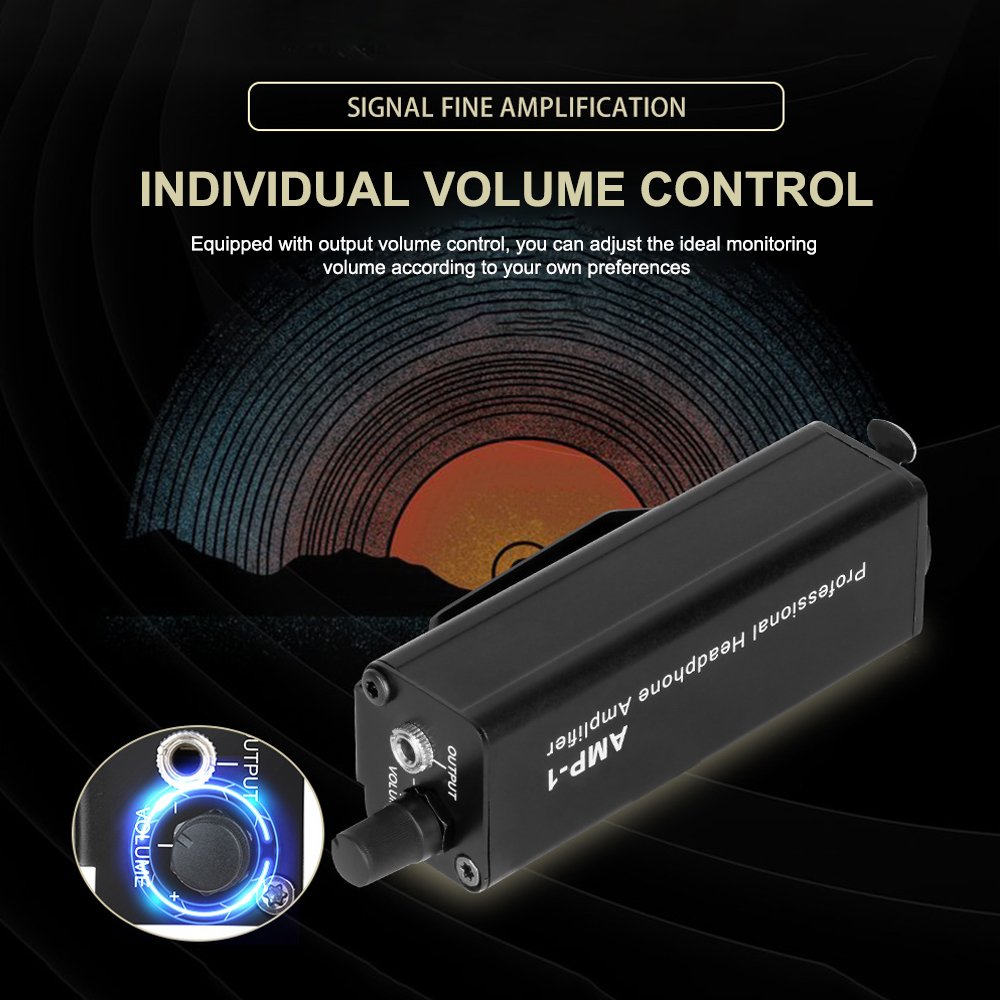 Portable Headphone Amplifier XLR To 3.5MM Audio passive direct amplifier AMP-1 live headphone power Amplifier