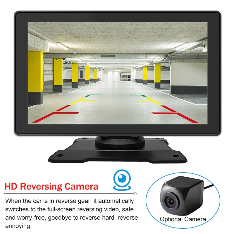 Car Display 2.5D Screen Monitor 9inch Wireless Portable Carplay for Apple Carplay Android Auto