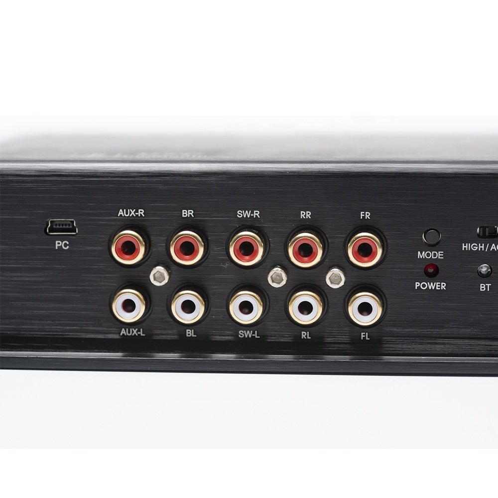 VK High Quality New Design 8-Channel Car Audio DSP Amplifier Processor Class D Supports Computer Low-Level Connection