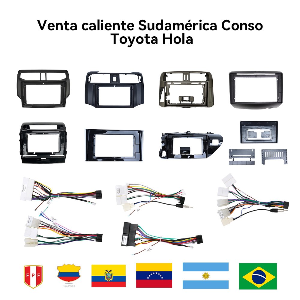 South American Hot Selling Conso for Hyundai Kia Toyota Mazda Chevrolet Mitsubishi Model Frame Panel Dashboard Accessories Marco