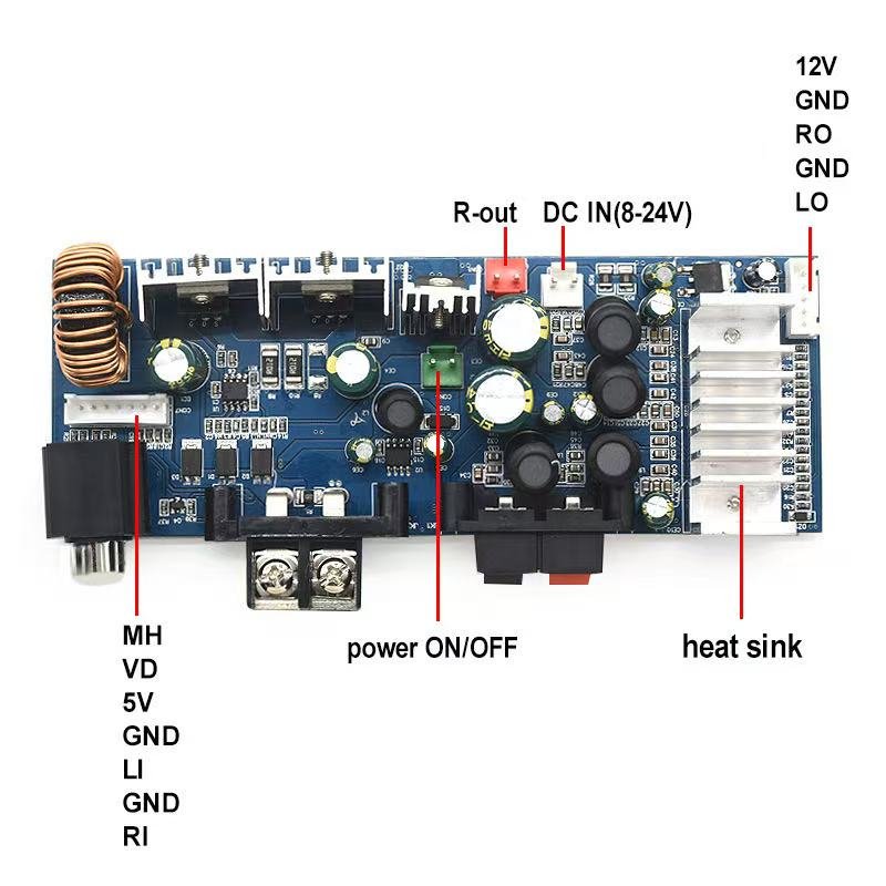 TPA 3116 Amplifier Board 2*100W Original Tpa3116 D2 IC Circuit Board Good Quality Pcb Power Amplifier Board