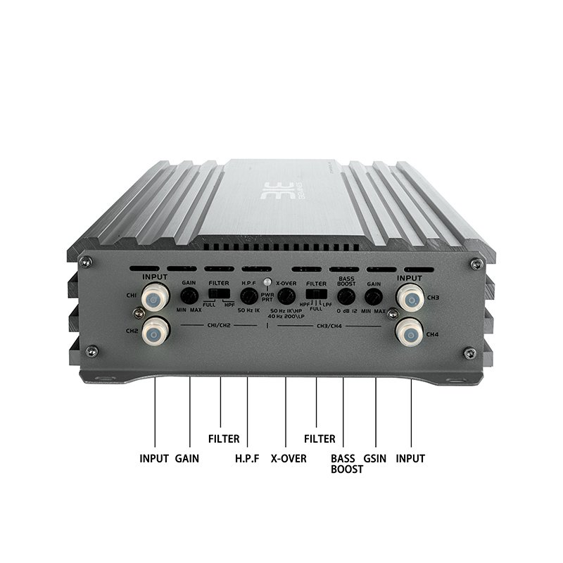 QMF-ZM90.4 High Quality Class ab 4 Channel Car Amplifier 12V Car Audio System for Speakers