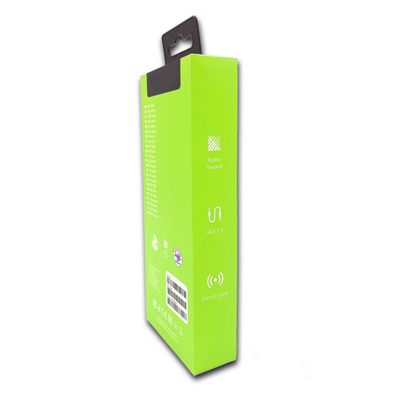 Custom Designed Cardboard Paper Box Audio Cable Fast Charger USB Data Cable Packaging Box with Insert Matt Black PS Blister Tray