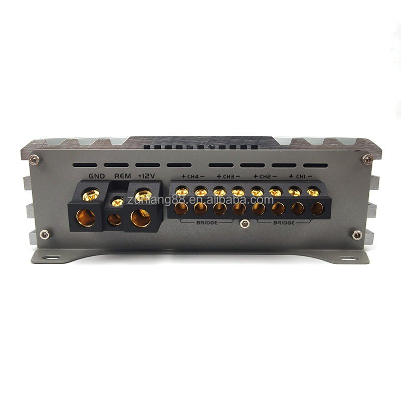 Best 12V Car Power Amp 4 Channel AB Car Subwoofer Amplifier RMS 130W*4 2 Ohms Strong Bass Woofer Car Speakers Amplifier