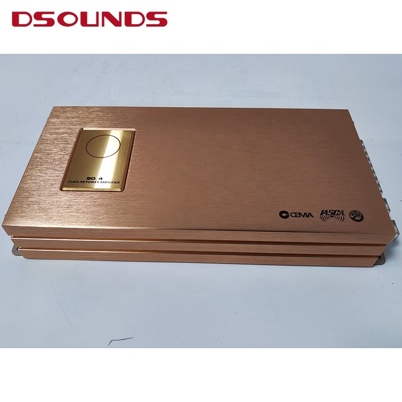 Power Audio Amplifier 4x90watts Class AB Car Audio Amplifier for Full Range Speakers