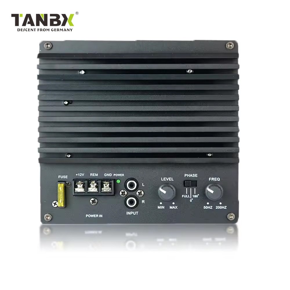 Farctory Wholesale New 2000W Trapezoid Car Super Bass 10 Inch Active Car Subwoofer 10" Car Active Amplifier Subwoofer