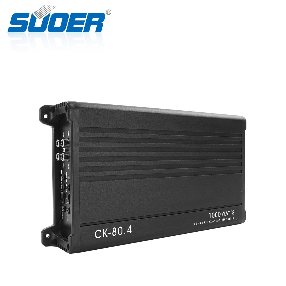 Suoer New Discount CK-80.4 Hot Sale 1000w 4 Channel Car Amplifier