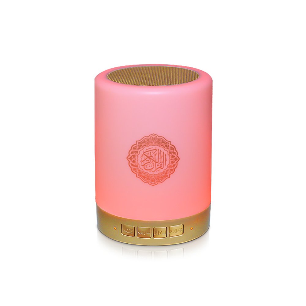Equantu App control mp3 player Touch lamp LED night light Al quran speaker with full quran inside SQ112
