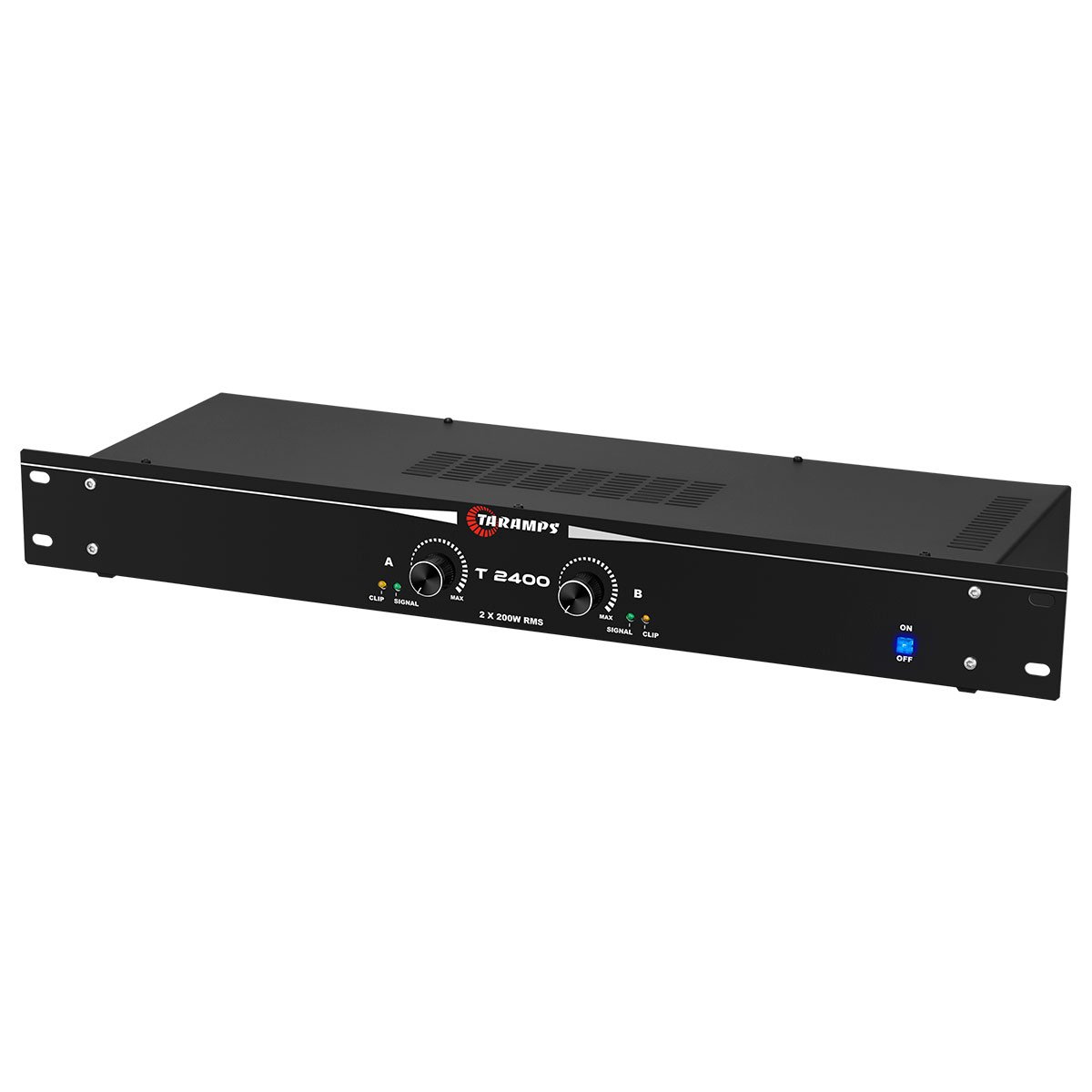 Taramps T 2400 Professional Amplifier 2 Channel 200 Watts 4 Ohms 400W Used in Churches Shows Home Pro Audio System Sound Quality