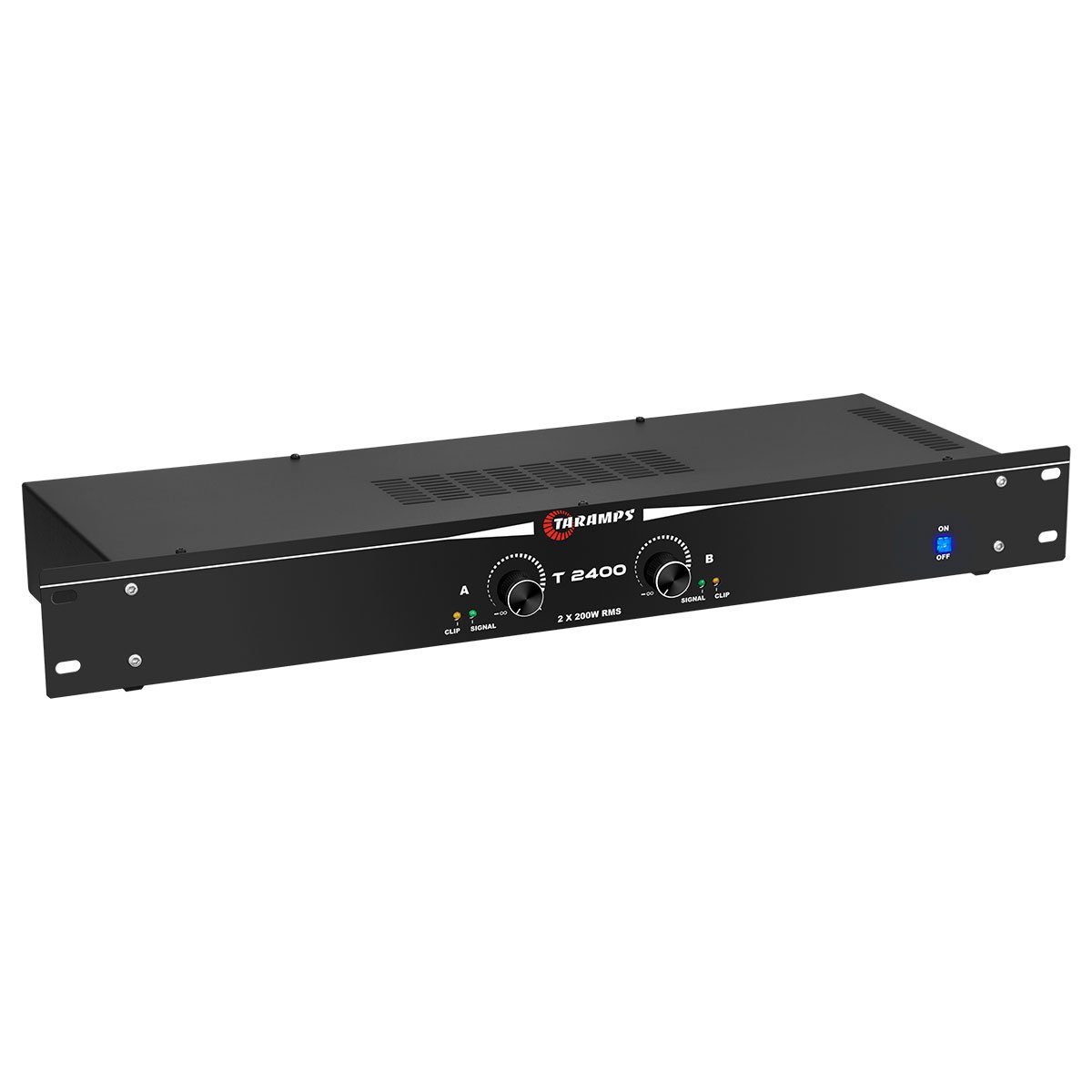 Taramps T 2400 Professional Amplifier 2 Channel 200 Watts 4 Ohms 400W Used in Churches Shows Home Pro Audio System Sound Quality