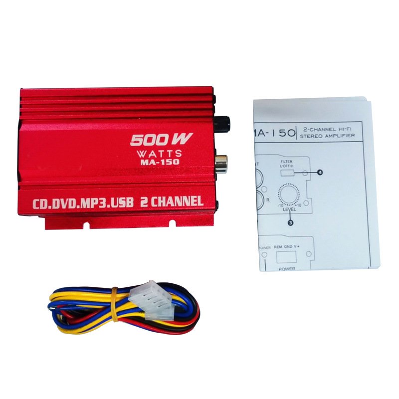 MA150 Mini Power Amplifier 12V Car Small Power Amplifier Car Stereo HIFI Power Amplifier with Pure 5V Output