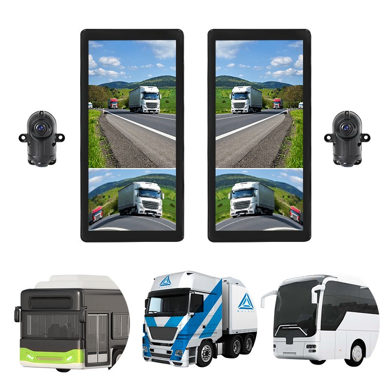 ZYX OEM Heavy Duty Bus Dvr Recorder 360 Degree All Round View Truck Camera System 10.3 Inch 4 Channels Truck Camera System