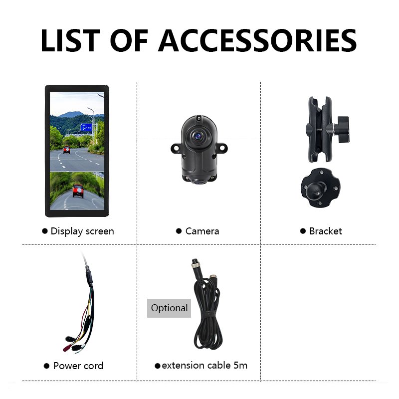 ZYX OEM Heavy Duty Bus Dvr Recorder 360 Degree All Round View Truck Camera System 10.3 Inch 4 Channels Truck Camera System