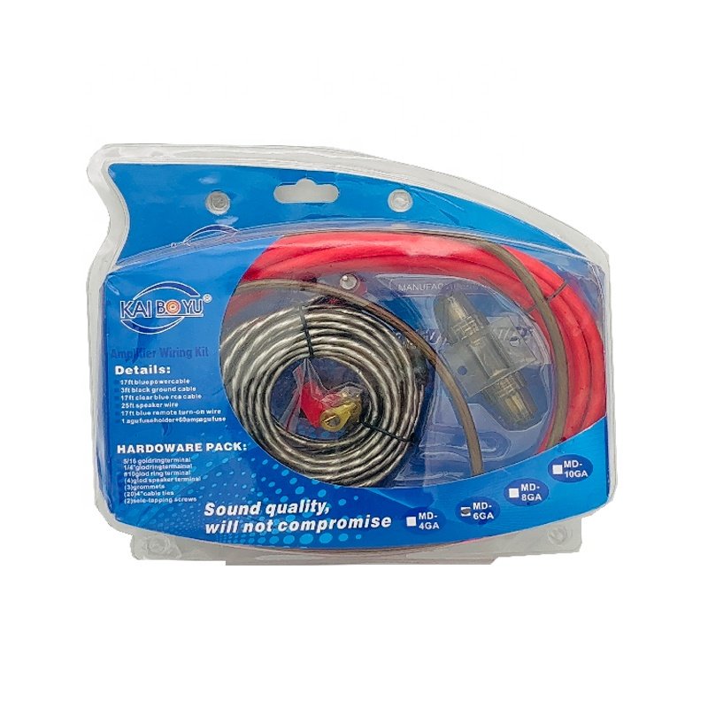 High Quality 4/6/8/10GA Car Amplifier Install Wiring Kit CCA Subwoofer Cable Kit for Car Audio