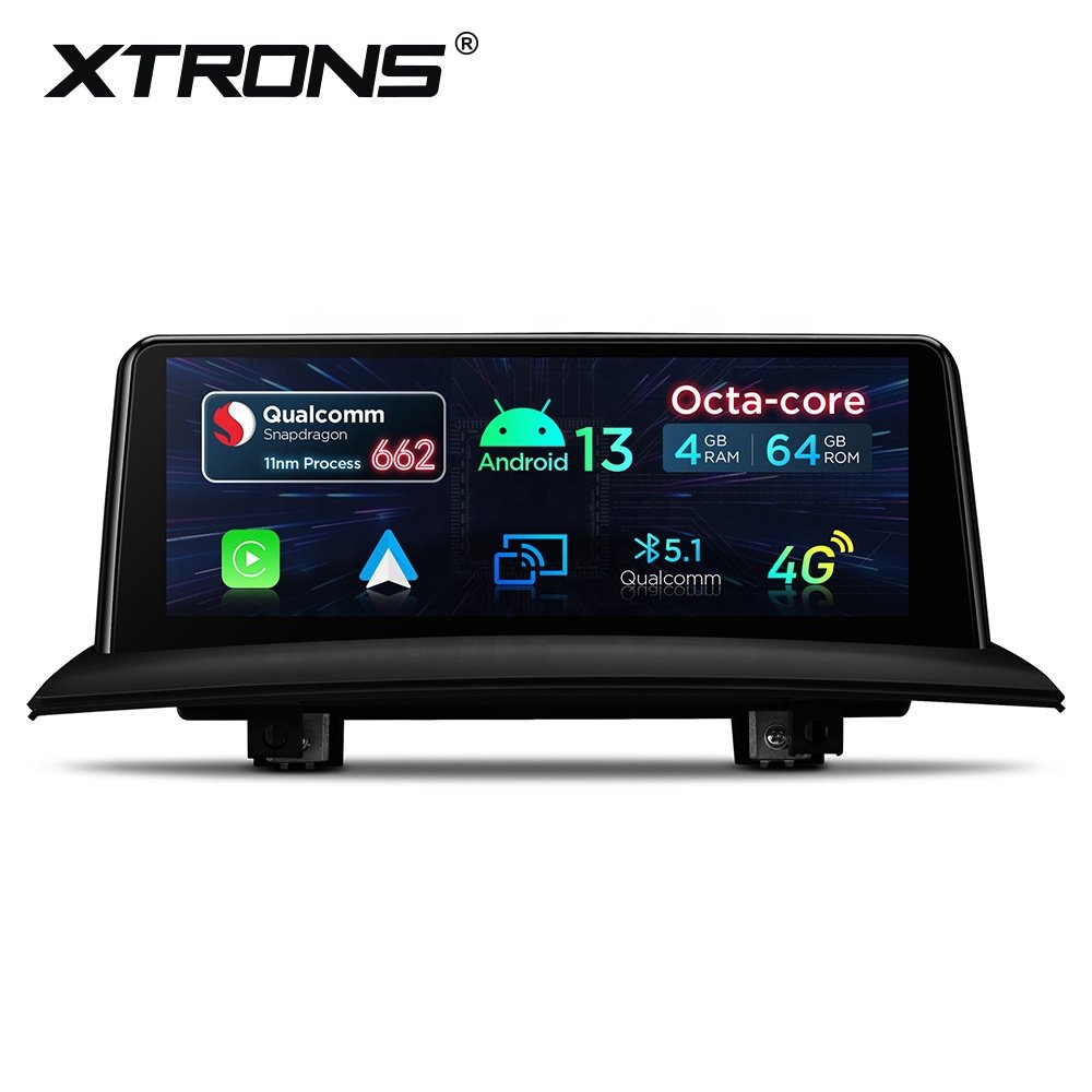XTRONS 10.25" Snapdragon 662 Car Screen Stereo Android Auto Carplay 4G LTE Car Radio Monitors for BMW X3 E83 (2004-2009)