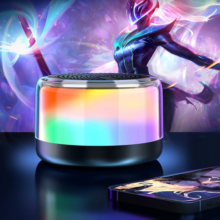 Multifunction Portable Wireless Blue Tooth Speaker with Mixed Colorful Lights New Style for Outdoor Party & Gaming