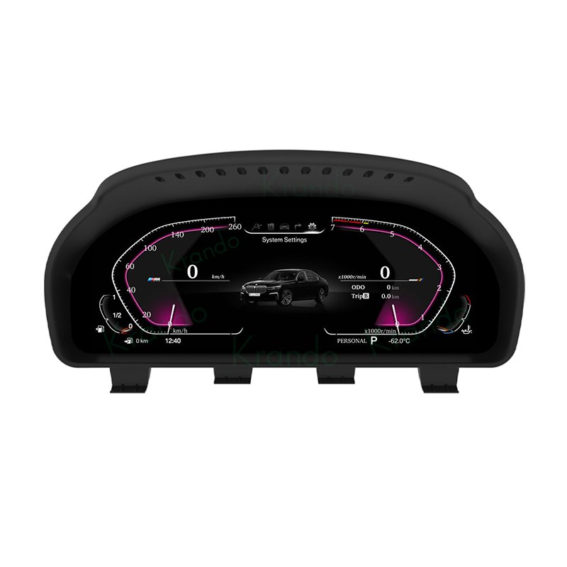 Krando Car Dashboard Display Panel for BMW X5 F15 F18 X6 F16 F85 2013-2017 Digital Cluster Cockpits Instrument Speed Meter
