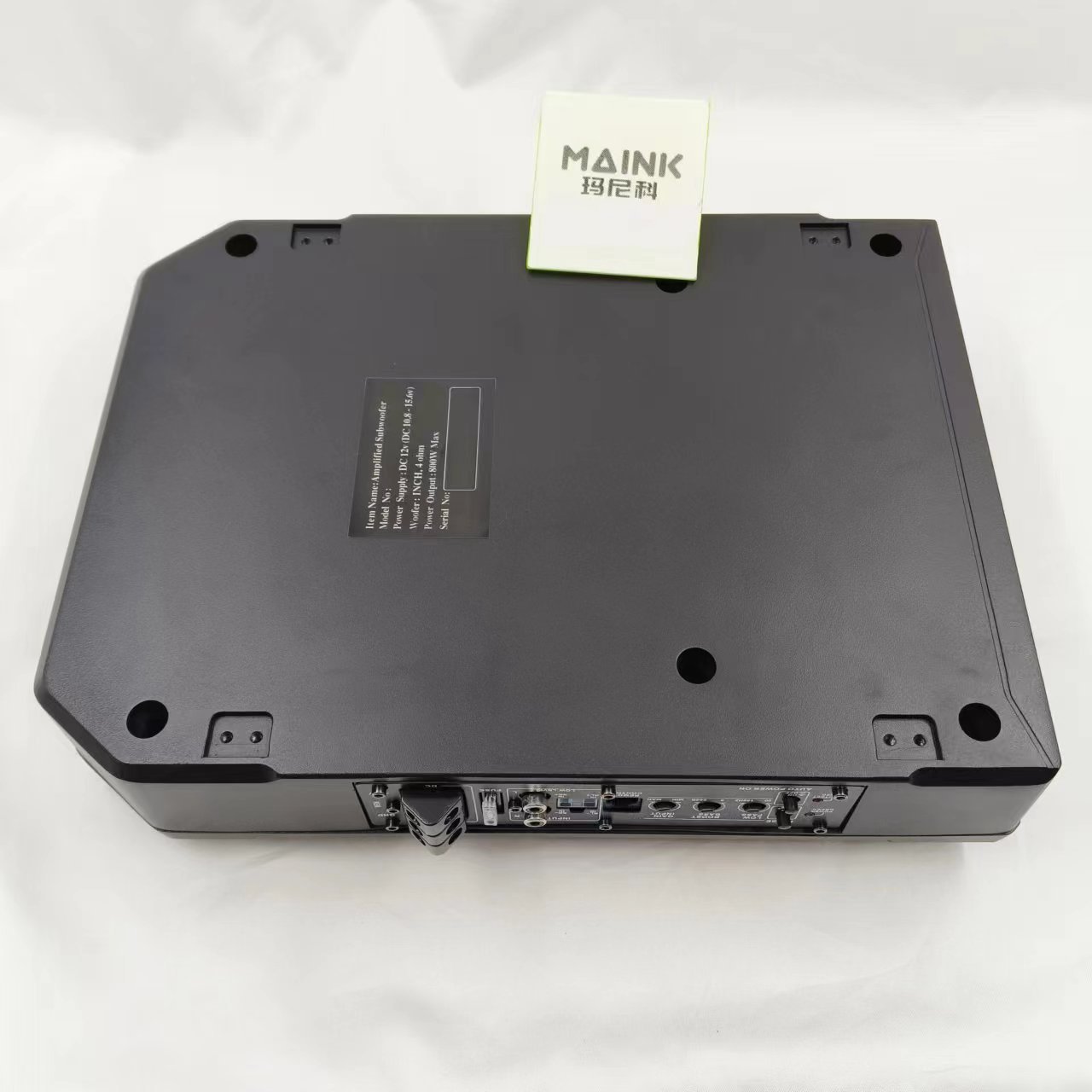 10 Inch Powerful Deep Bass Subwoofer for Car Audio System Active Slim Underseat Subwoofer with Amplifier and Speaker