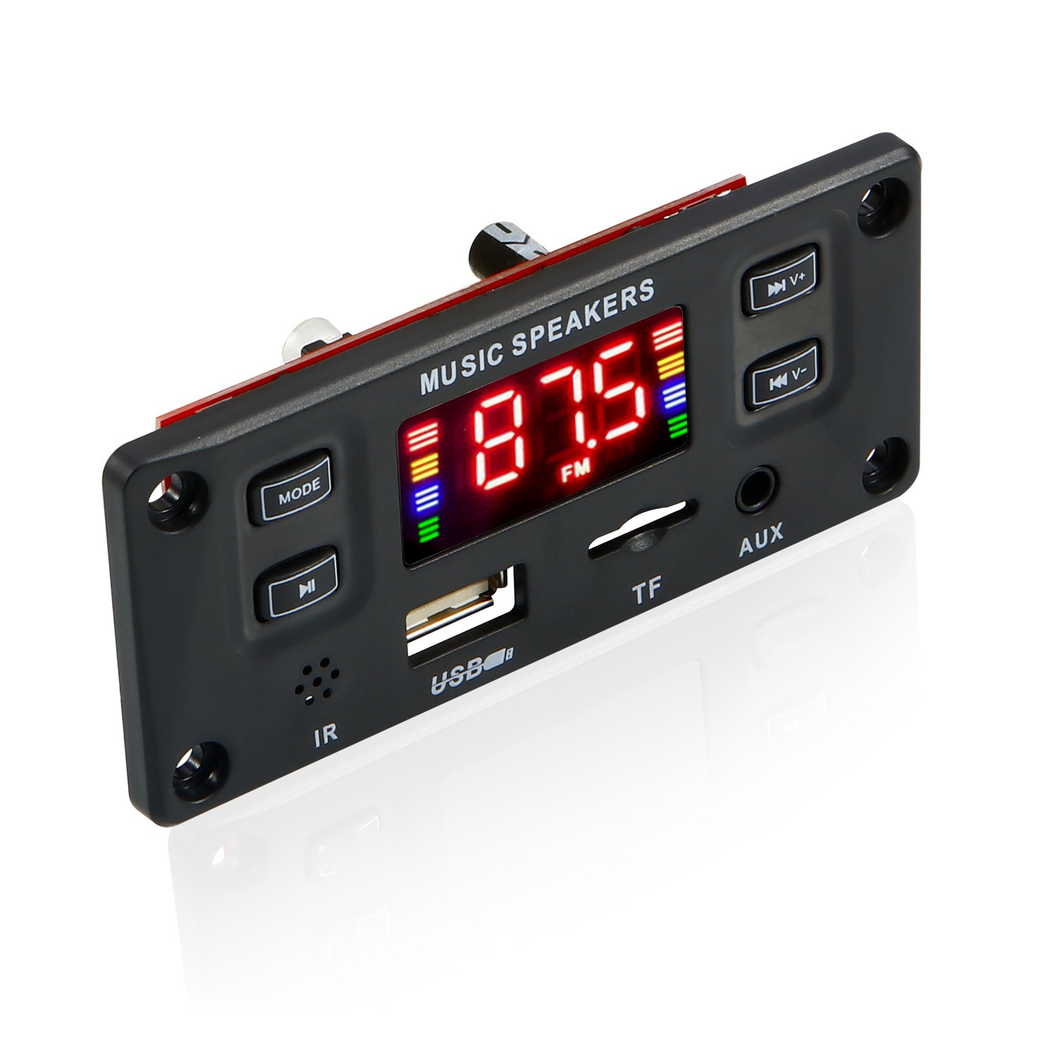 DC 12V 2*30W 60W Amplifier DIY MP3 Decoder Board Bluetooth 5.0 Music Player USB Module FM AUX Radio Car Records Handsfree Calls