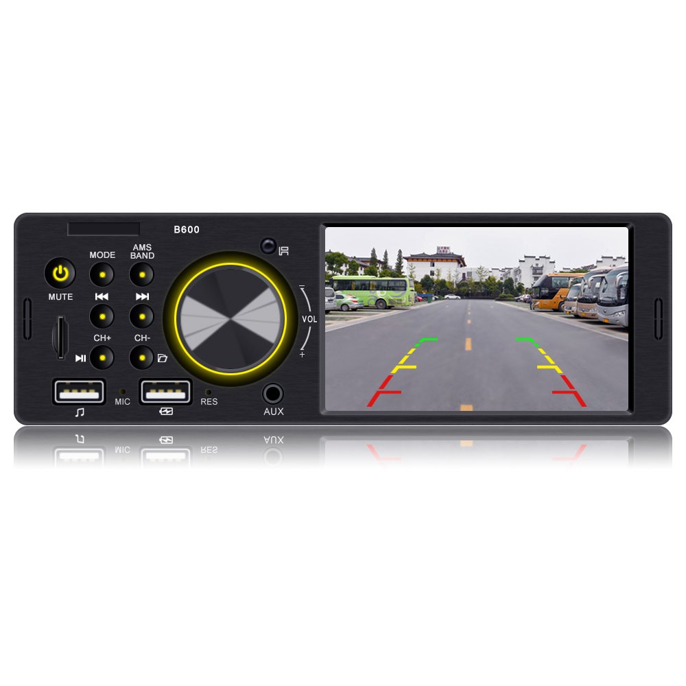 Single1din 4.1 Inch Touch Screen Car Radio Stereo Video Mp5 Player With BT/FM/SD/USB/AUX Steering Wheel Remote Control