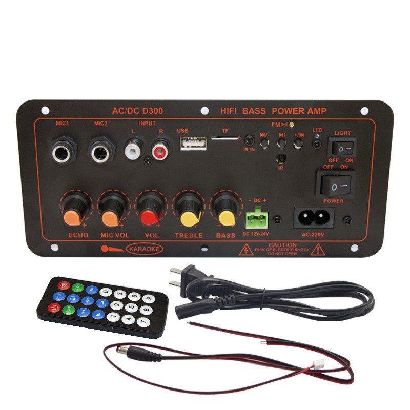 Home Theater Mini Amplifier 300W with BT Connection Professional 110/220v Car Amp Board for Outdoor Stage Show