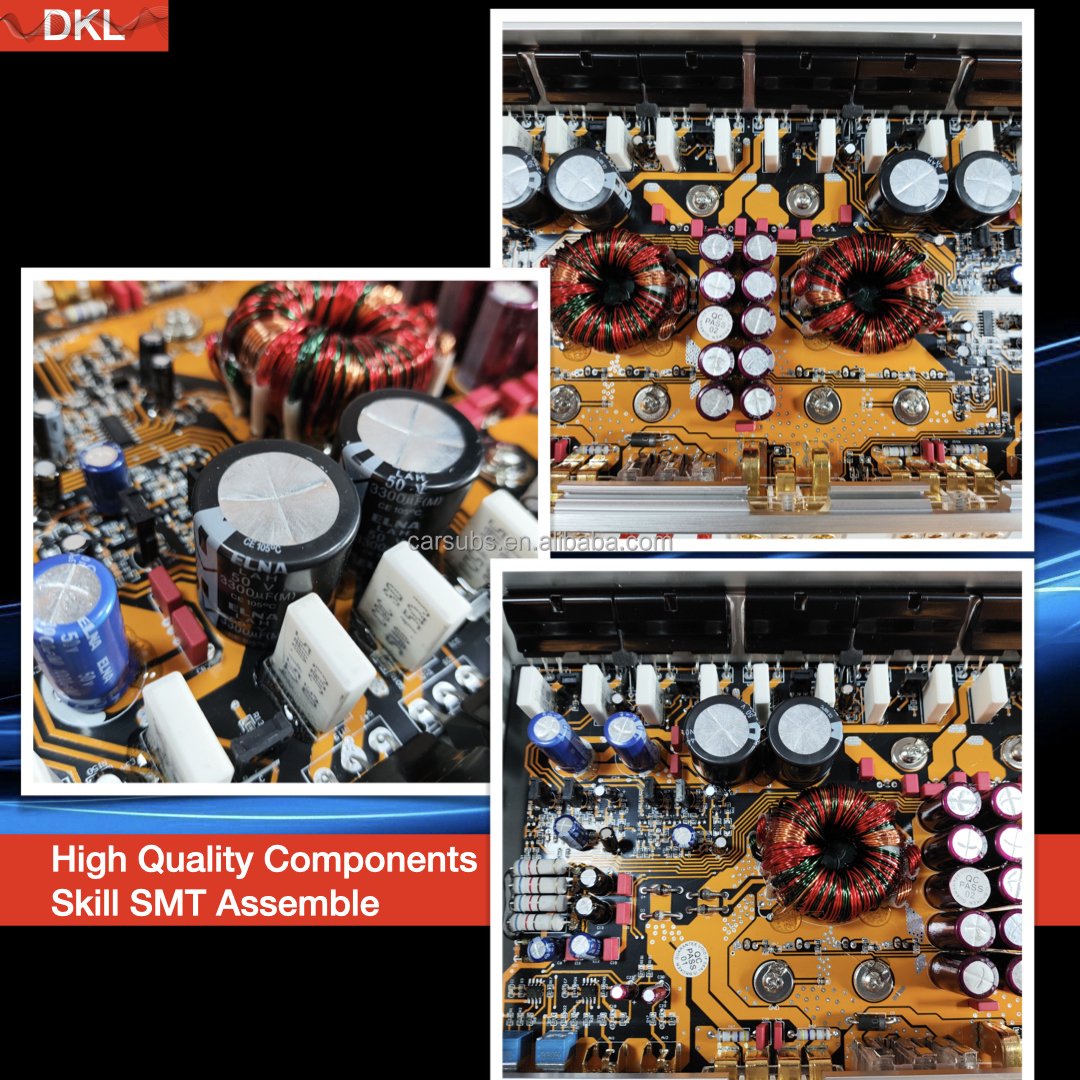 Sound Quality Car Stereo Amplifier 4 Channels RMS 200W 4 Channels Peak 8000W Full Range Car Amplifier Class AB