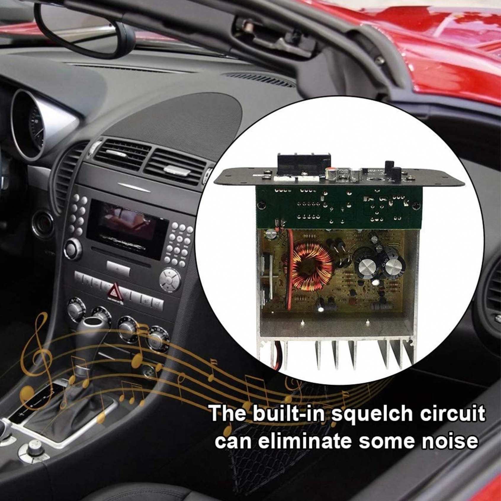 Car Subwoofer Amplifier Board 500W Subwoofer High Power Hifi Bass Amplifier Board DC 12V