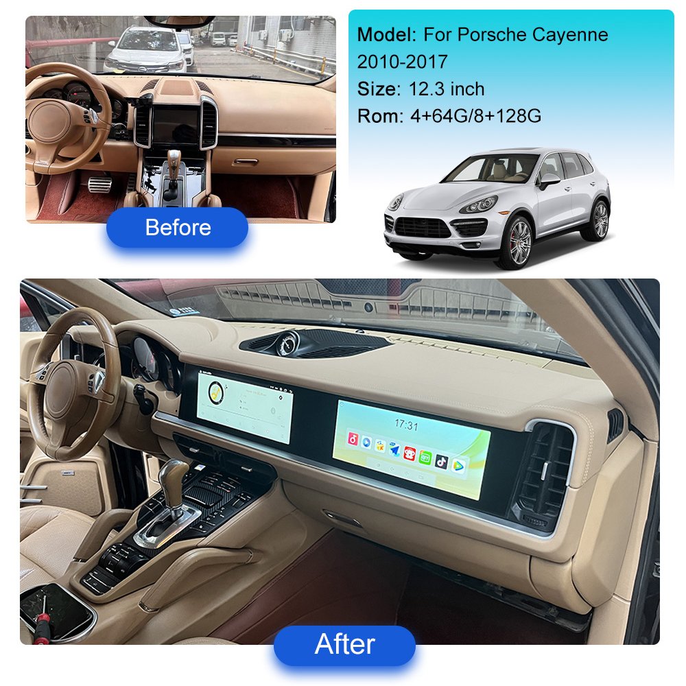 25" Android 13 DSP Carplay for Porsche Cayenne 2010-2017 GPS Navi Stereo DVD Player Car Radio