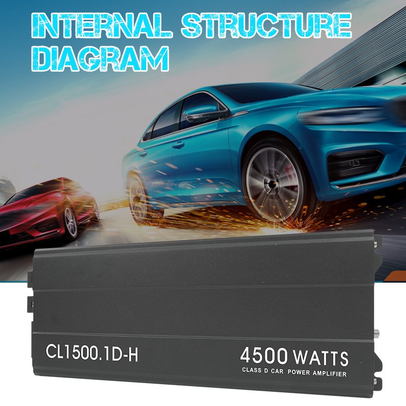Suoer CL1500.1D-H 4500w Amplifier Mono Channel Class d 12v Car Amplifier Monoblock