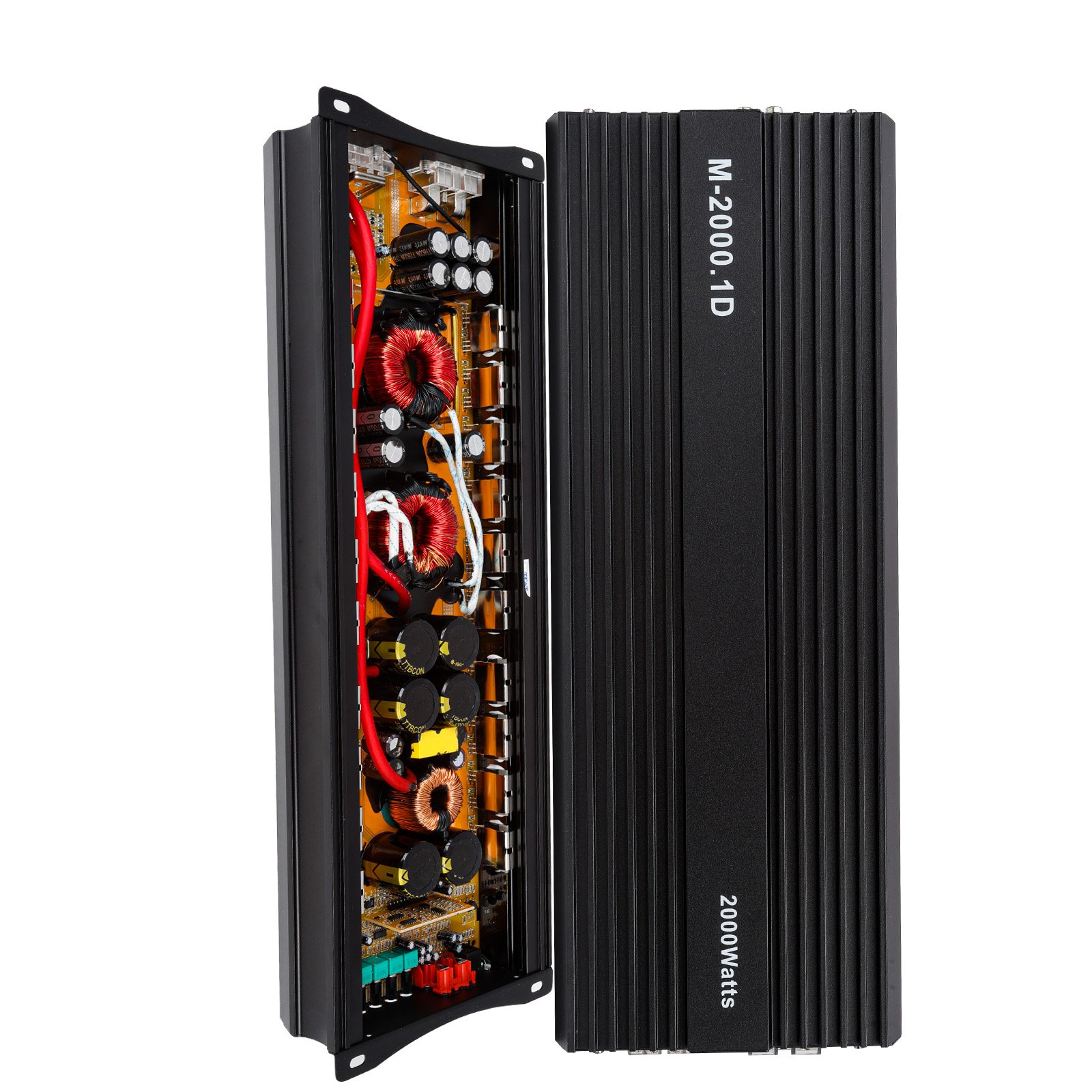 RMS 2000W Brazilian Style Car Subwoofer Amplifier Full Range Strong Bass Peak 2000W Monoblock Car SPL Amplifier Class D