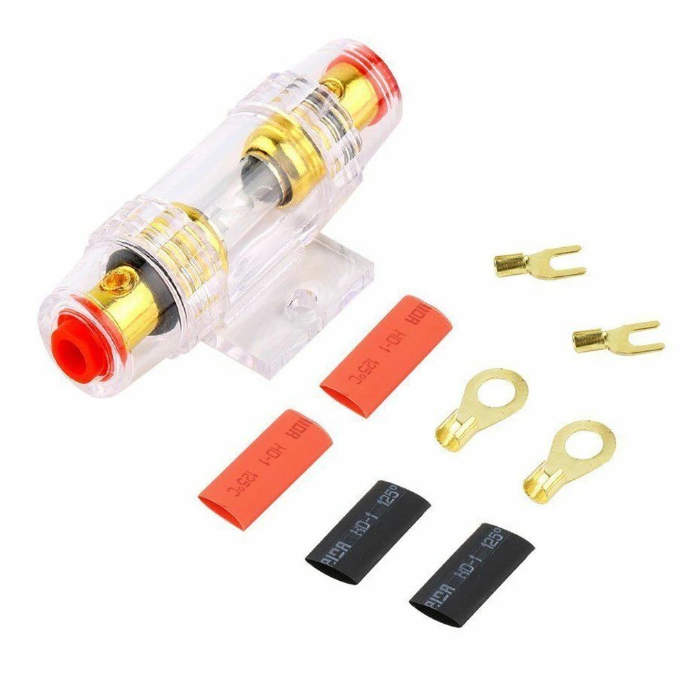 Audio Subwoofer Wiring Kit Amplifier Speaker Installation Cable10GA Power Line 60 AMP Fuse Folder Car Amplifier Wiring Kit