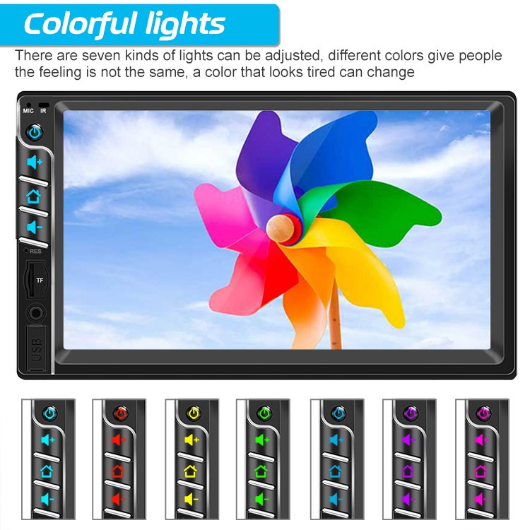 7033 Car MP4 Mp5 Player 2din Car Audio Stereo Single Din Car Music System MP5 FM Radio Player