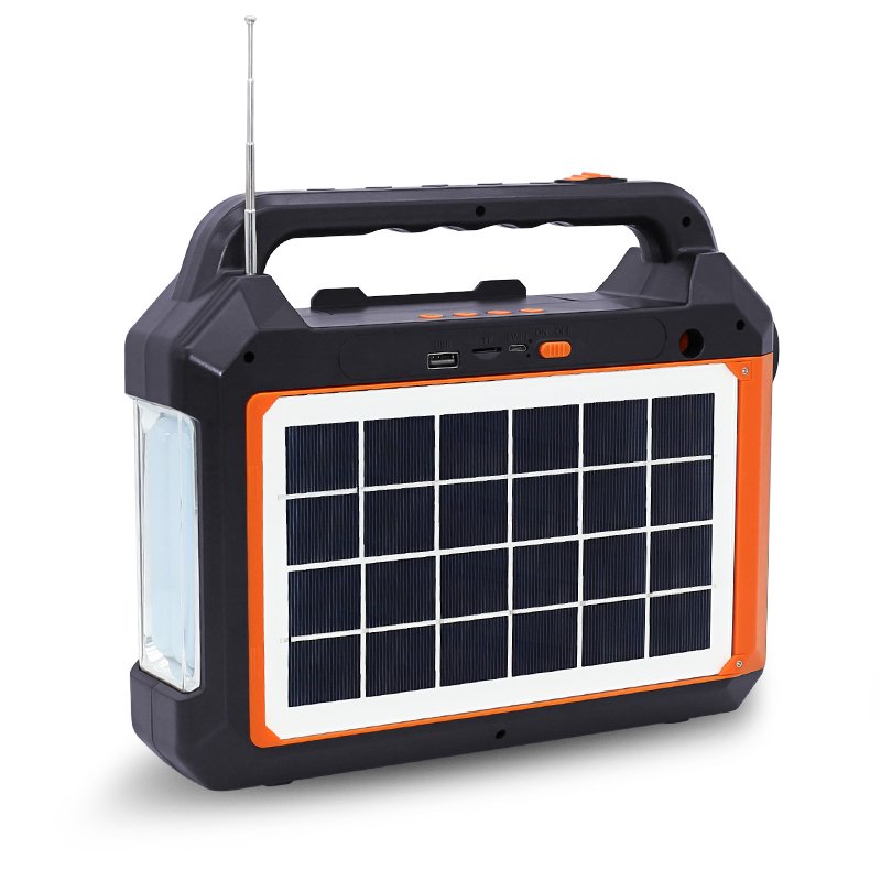 full set Outdoor household AC DC 2400mah solar lighting system Li-Ion18650 rechargeable Party Outdoor Activity Speaker Outdoor