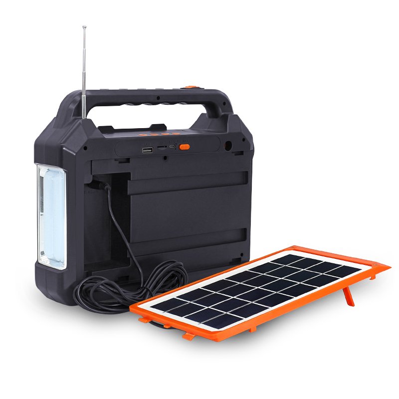 full set Outdoor household AC DC 2400mah solar lighting system Li-Ion18650 rechargeable Party Outdoor Activity Speaker Outdoor
