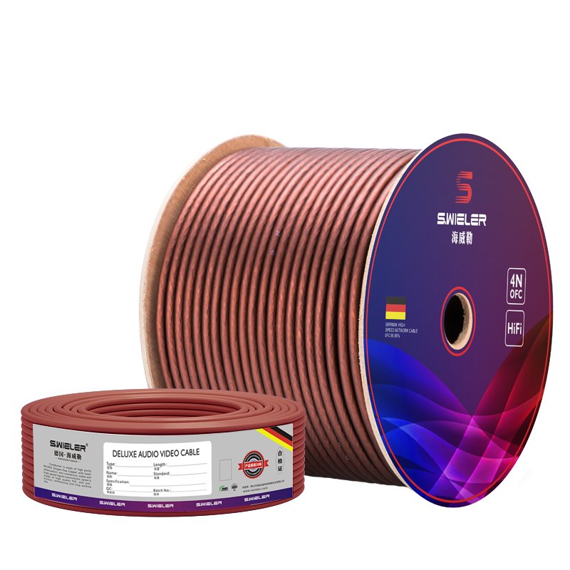 Professional Low Noise Flexible 2core OFC Full Copper Guitar DMX Audio Speaker Cable XLR Cable Bulk Microphone Cable 100m Roll