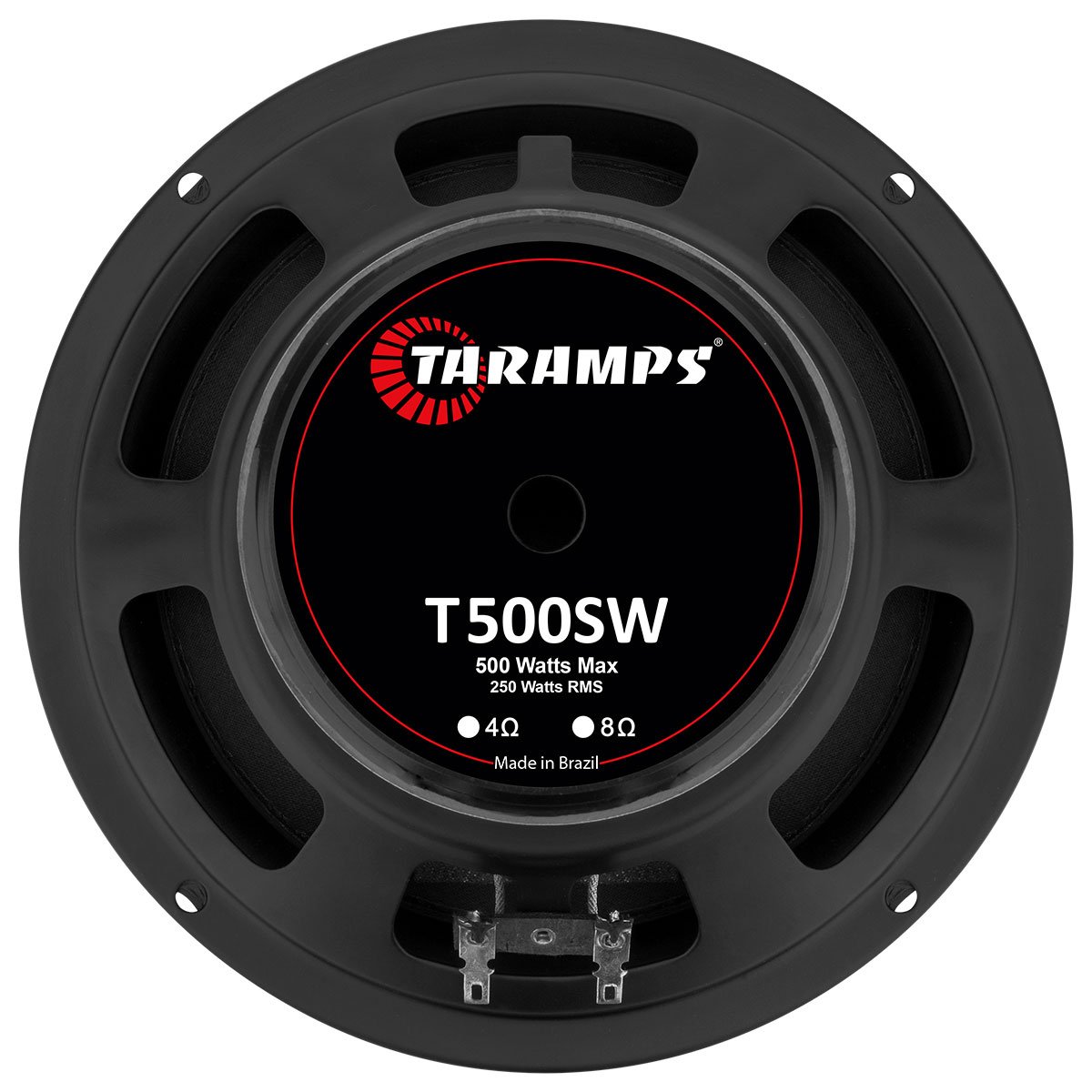 Taramps 8" T 500SW 4 or 8 Ohms Car Audio Speaker 250 Watts Rms 500W Max Woofer Mid Bass to Mid High Loudspeaker 8 Inches Full